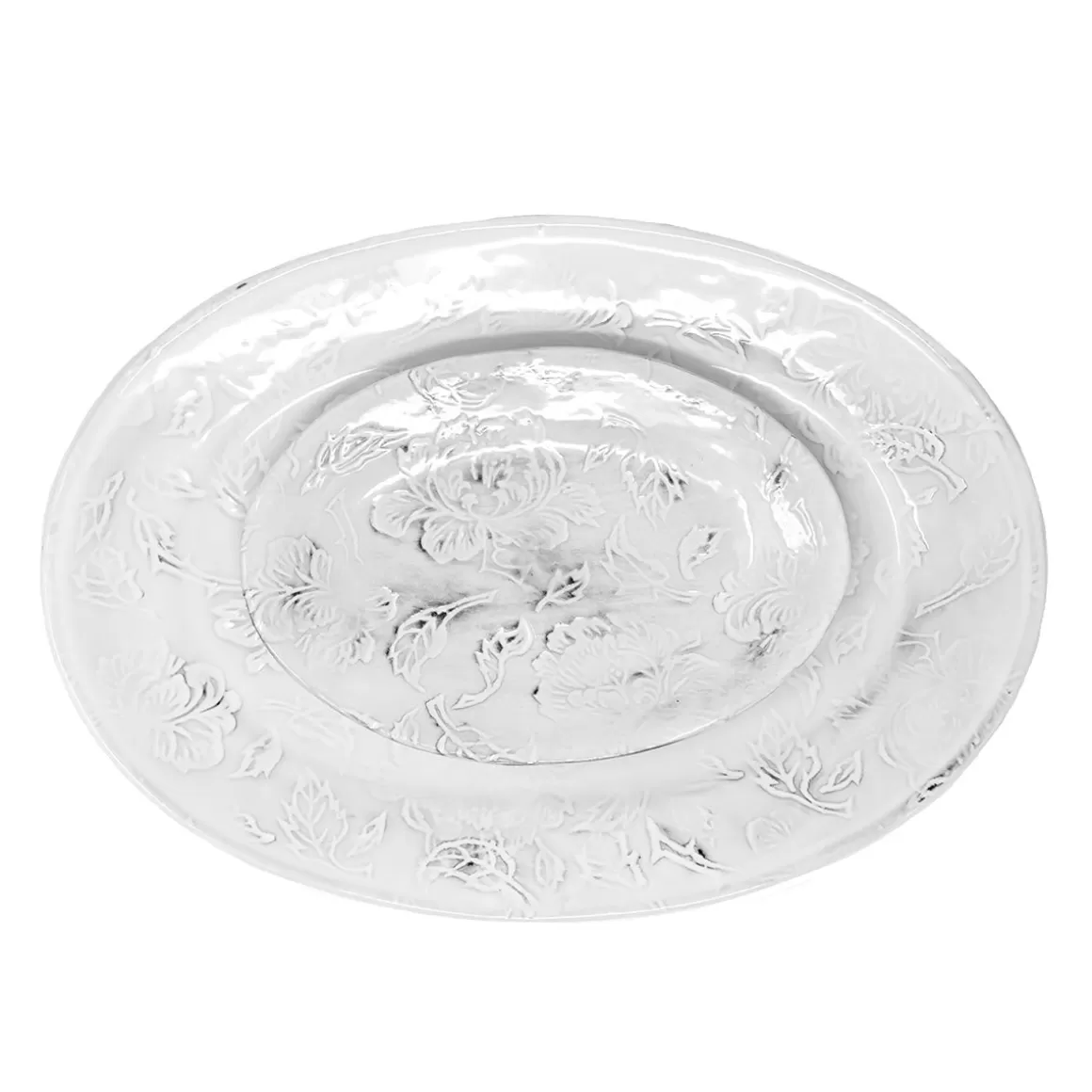 CARRON Plat Ovale Pivoine Discount